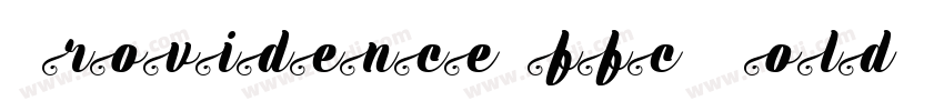 ProvidenceOffc BoldI字体转换